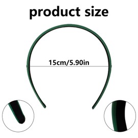 Women's Headband - Homiladi Leather Headbands for Women | Retro Comfortable & Non-Slip Hair Accessories | Hair Bands for Women Thick Hair | Green Fashion Accessory for Girls & Adults​​​