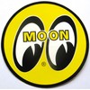 Mooneyes 8" Round Vehicle Decal Hot Rod Car Sticker