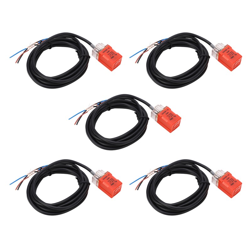 5Pcs Proximity Switch NPN Normally Open 100Hz Response Frequency IP65