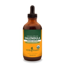 Herb Pharm Certified Organic Calendula Liquid Extract for Minor Pain Support - 4 Ounce