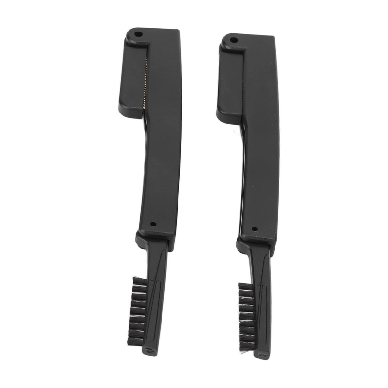 Folding Eyelash Comb,2 Pcs Stainless Steel Teeth Eyebrow Comb Eye