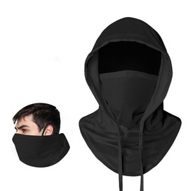 Cooling Sun Face Shield Unisex Balaclava Breathable Mask for Men and Women Outdoor Cycling Ski Head Cover UV Protection Black