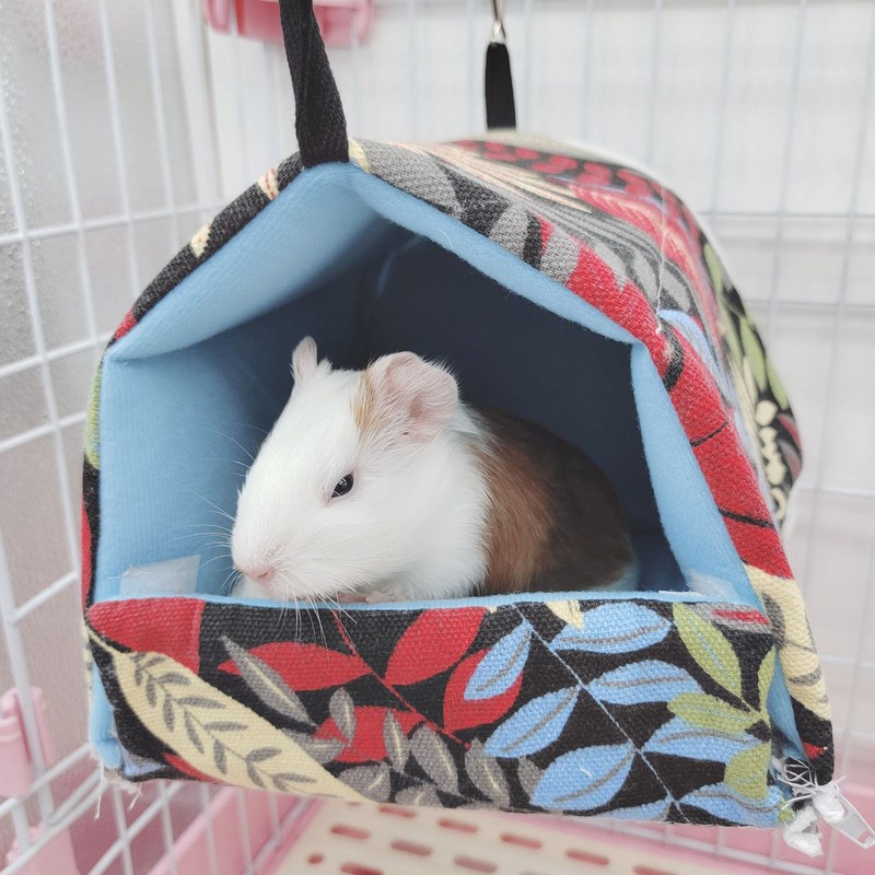 Hamster Nest Breathable Comfortable Removable 4 Seasons Guinea Pig Bed