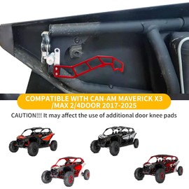 wejacker Door Handle Latches Kit Left & Right Compatible with Can am Maverick X3 2017-2025 with Doors(RED)