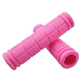 yueton Urban-Style Fixed Gear Handlebar Grips MTB Bike Bicycle Rubber Grips (Hot Pink)