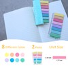 UniBright Sticky Tabs, with 4 Inch Bookmark Ruler, 8 Morandi