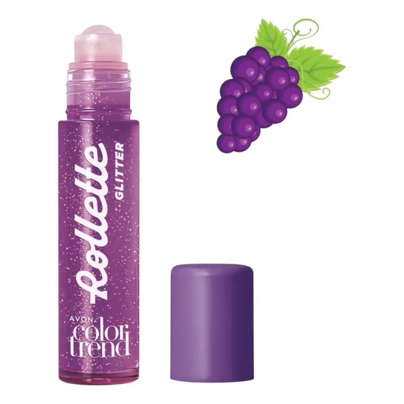 Brillo Labial Rollette Glitter Surtido 3pz Color Trend Avon
