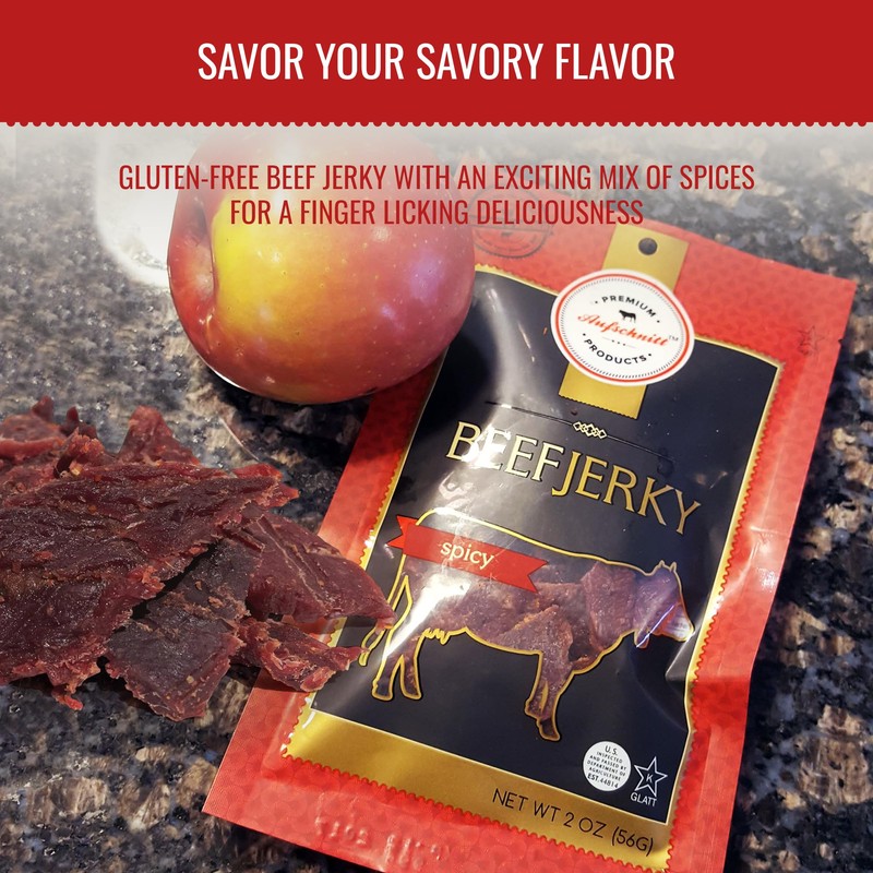 Aufschnitt Grass Fed Beef Jerky - Low Sodium, Certified Kosher