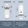 EUDEMON Childproof Door Lever Lock, Baby Safety Door Handle Lock,