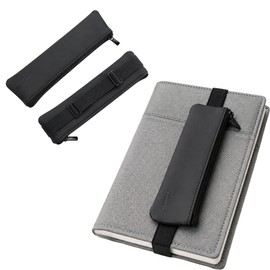 ARASAWA Book Band, Pen Case, Pen Pouch, for Notebooks, with Pen Holder, Slim Pouch, Elastic Band, Adjustable, Convenient to Carry