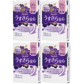 Whisper (Bulk Purchase) Whisper for Women, Water Absorbing Care, 4.7 fl oz (120 cc), For Peace of Mind Even When Large Amounts of Urine Care, Napkin Shaped Urine Care Pad, 16 Pieces, 10.6 inches (27