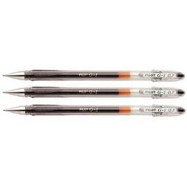 Pilot G107 Gel Rollerball 0.7 mm Tip (Pack of 3) - Black