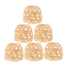 Gatuida 6pcs Woven Bamboo Lanterns DIY Crafts for Home Decor Elegant Bamboo Lampshades for Room Dining Room Bedroom Versatile Indoor Use