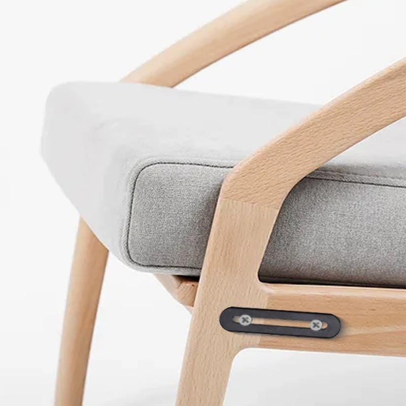 4Pcs Black Slotted Brace,Flat Straight Brace Brackets,Adjustable Corner Code,Stainless Steel