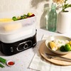 AROMA® Double Food Steamer Basket and Electric Rice Steamer with