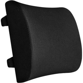 Artromed Cojín Soporte Lumbar de Espalda para Silla de Oficina Ajustable y Transpirable, 100% Memory Foam