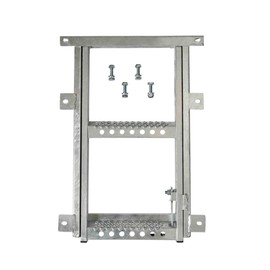 Mytee Products 2 Rung Pull-Out Trailer Step Ladder Folding Truck Step Galvanized Steel Heavy Duty for Use with Trucks, Trailers and RV's