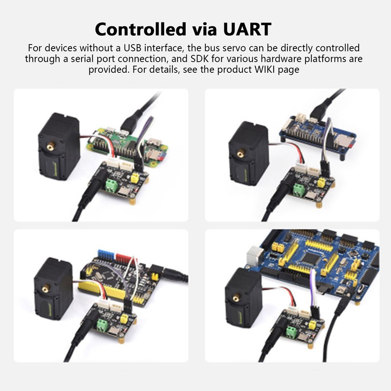 Bus Servo Driver Board 9 to 12.6V Input UART 5.5x2.1mm