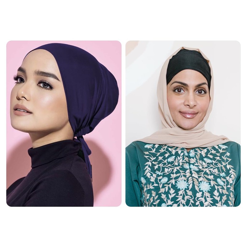 Hitopin 5PCS Islamic Muslim Under Hijab Cap, Women Hijab Undercap,