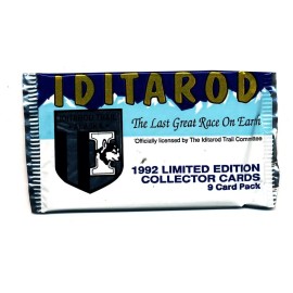 1 PACK 1992 IDITAROD TRADING CARD PACK FROM NEW ORIGINAL FACTORY SEALED BOX