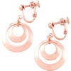 2 Row 月輪 Earrings Gold (m2395e – G)