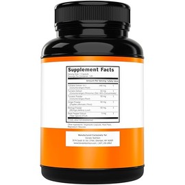 Turmeric Curcumin Supplement with Black Pepper, Ginger, Moringa (Made with 95% Curcuminoids) Third Party Tested, Non-GMO, Gluten Free - USA Made - (120 Capsules)