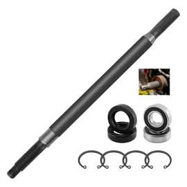 Rear Spline Axle Shaft, Compatible with 1994-2013 EZGO TXT Medalist ST Express MPT Golf Carts E-Z-GO, Replace 20377G12 Passenger Side 16 3/4" Golf Cart Rear Splined Axle Shaft Bearing Seal Kits