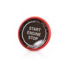 HIBEYO ABS Car Engine Start Stop Button Cover Fits for