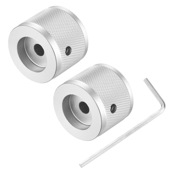 sourcing map 2PCS Guitar Knobs Metal, Volume Tone Control Dome