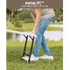 FanttikOutdoor 4ft Portable Folding Table, One-Handed Height Adjustment, 4 Heights,