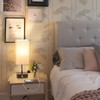 GGOYING Bedside Table Lamp, Pull Chain Table Lamp with USB