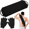 Juego de 3 Guantes y Correa Exfoliante para Ducha SONGQEE