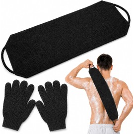 Juego de 3 Guantes y Correa Exfoliante para Ducha SONGQEE S-P-CZJ-03
