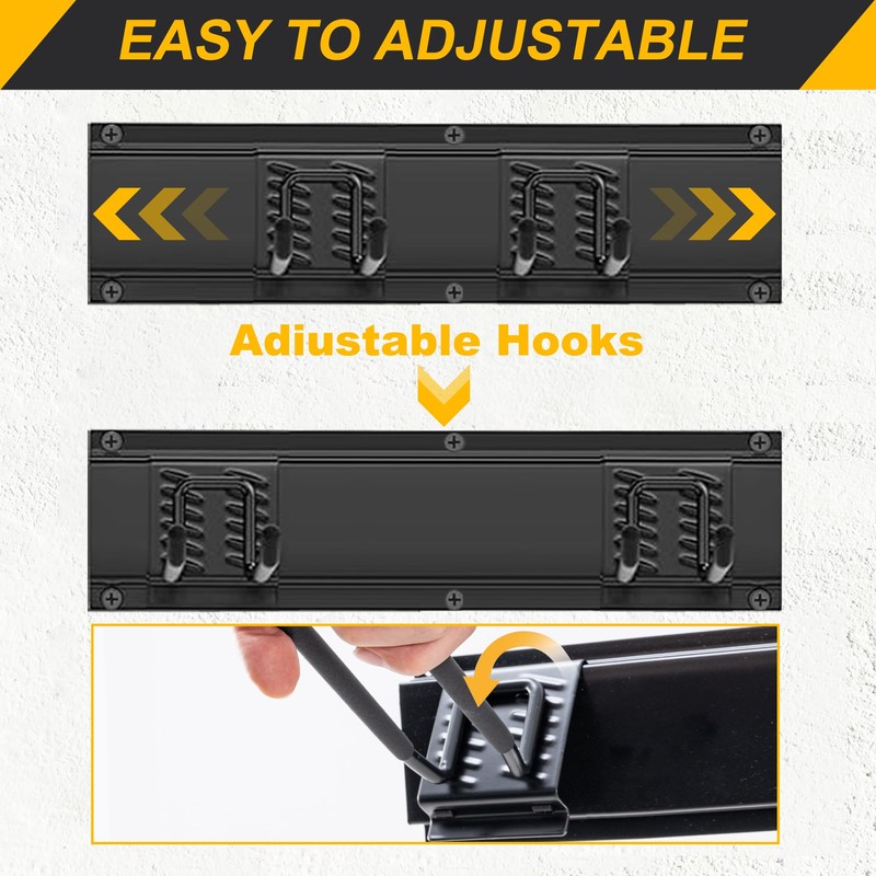 BakeBliss Garage Wall Tool Rack,Garage Organization, Garage Garden Tool Organizer