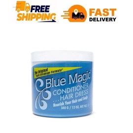Blue Magic Conditioning Hair Dressing 12 oz., Dry, Anti Breakage, Nourishing, Mo