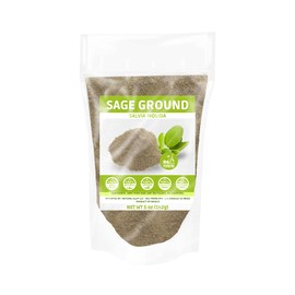 Yerbero - Premium Sage Leaf Ground 5 oz (142g) | Sage |100% Pure Leaf, No Fillers, No Additives, Non GMO's, Dried Leaves Powder. Spice/Seasoning/Incense.