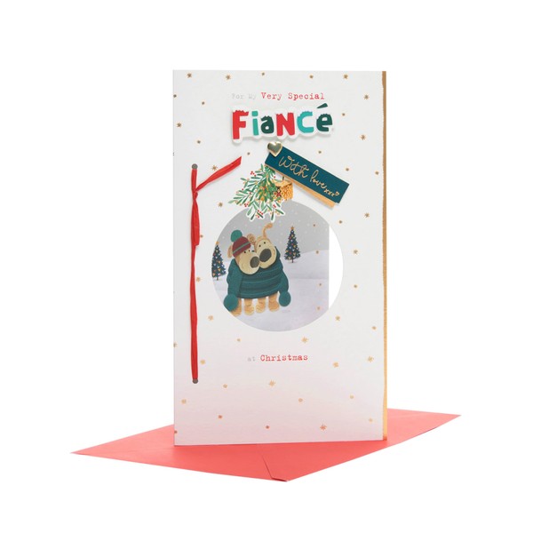 Boofle Christmas Card for Fiancé - Cute Design