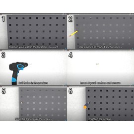 Evike EMG Battle Wall System Weapon Display & Storage Panels (Size: 36 x 7.5 / Dark Grey)