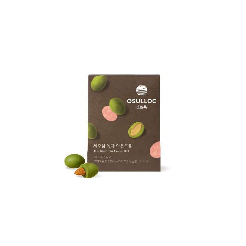 OSULLOC Jeju Green Tea Almond Ball 20 balls (80g)