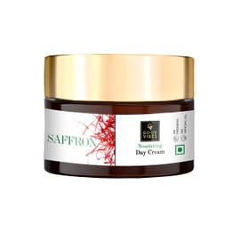 Good Vibes Saffron Nourishing Day Cream | Evens Skin Tone, Hydrates & Refreshes | No Parabens or Mineral Oil | Lightweight Daily Moisturizer for Radiant Looking Skin | 1.76 Oz (50g)