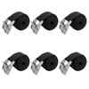 Newpop 100 cm, 6 pieces lashing straps, short with zinc