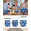 ALVABABY Baby Cloth Diapers 6 Pack with 12 Inserts Cloth