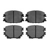 AutoShack 8pcs Front and Rear Ceramic Brake Pad Set Replacement