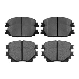 AutoShack 8pcs Front and Rear Ceramic Brake Pad Set Replacement for 2019-2024 Toyota Corolla 1.8L 2.0L AWD FWD BRK030261451