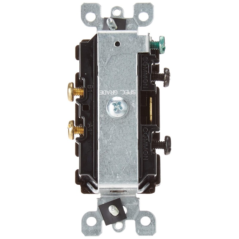 Leviton 15 Amp, 120/277 Volt, Decora Single-Pole, AC Combination Switch,