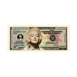 American Art Classics Marilyn Monroe Million Dollar Novelty Bill Collectible