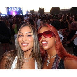 BOTEN Red Oversized Sunglasses For Women Men, Big Tinted Funky Wrap Around Sunglasses Rave Cool Shield Shades Glasses