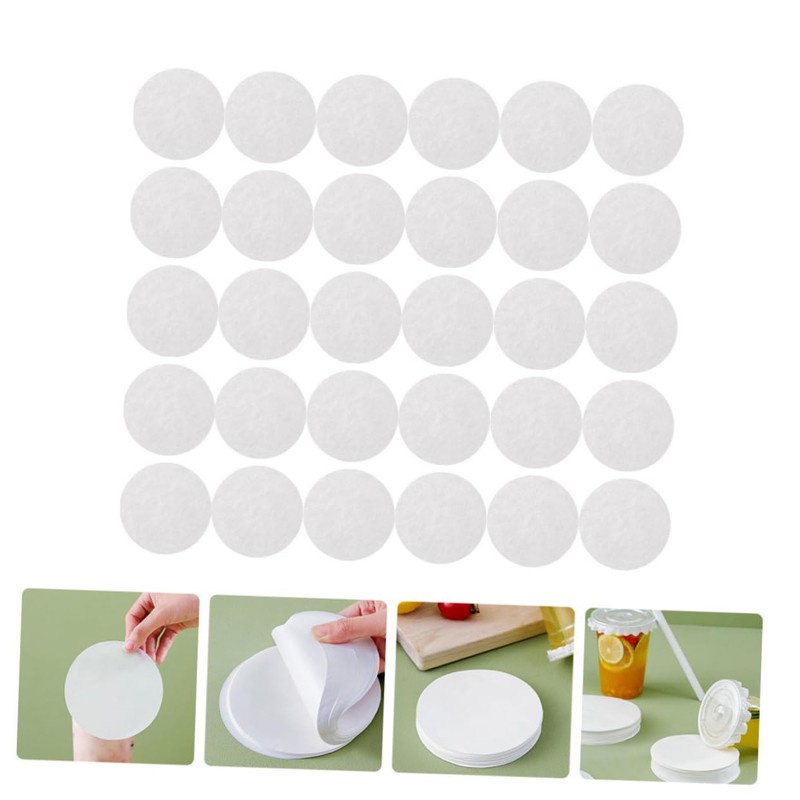 MAGICLULU 500pcs Leak-proof Cup Caps For Takeout Paper Cup Covers