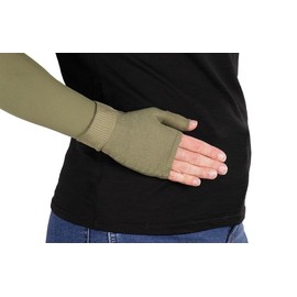 Lymphedivas Olive Medical Graduated Compression Gauntlet for Lymphedema (30-40 mmHg Medium)