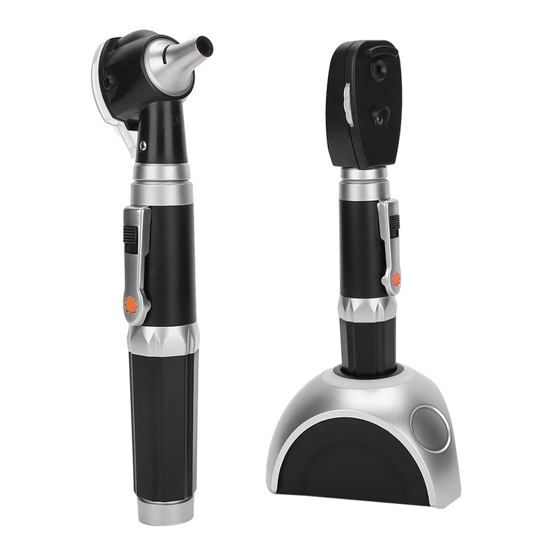 Rechargeable Fiber Optic Ophthalmoscope Otoscope Ear Eye Examination Devices Tool